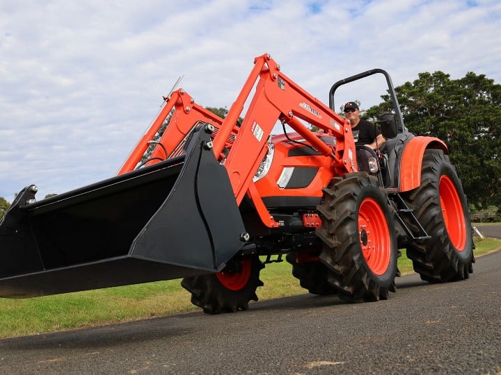 Bucket Implement on a PX95203 tractor